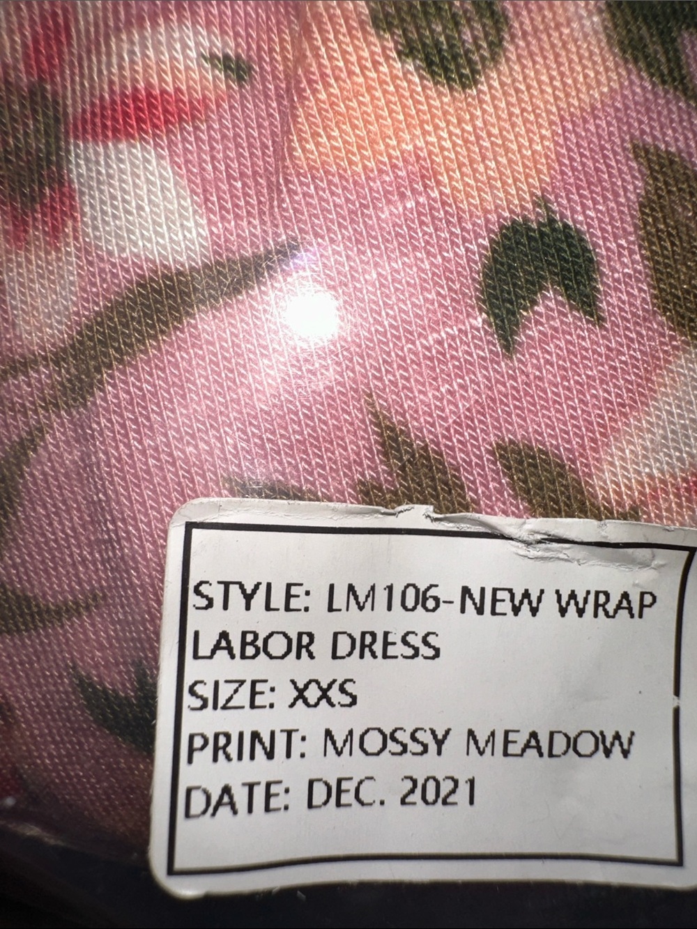 NEW Latched Mama Labor & Postpartum Wrap Dress Mossy Meadows Wrap Midi Dress - Picture 9 of 10